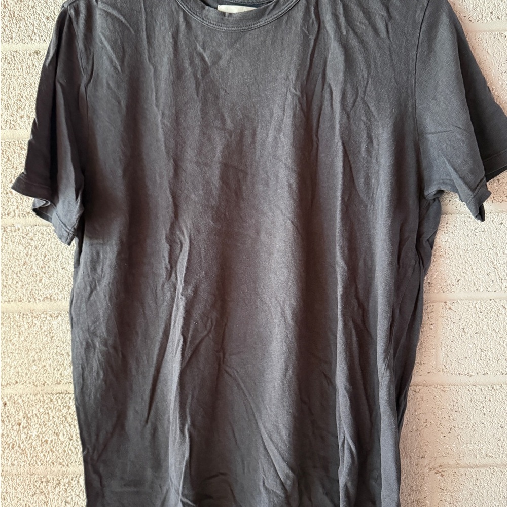 imogene + willie washed black shirt sleeve tee size small